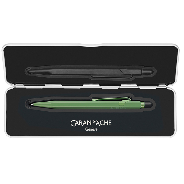 caran d Ache 849 ballpoint Claim Your Style 4 claygreen inside case