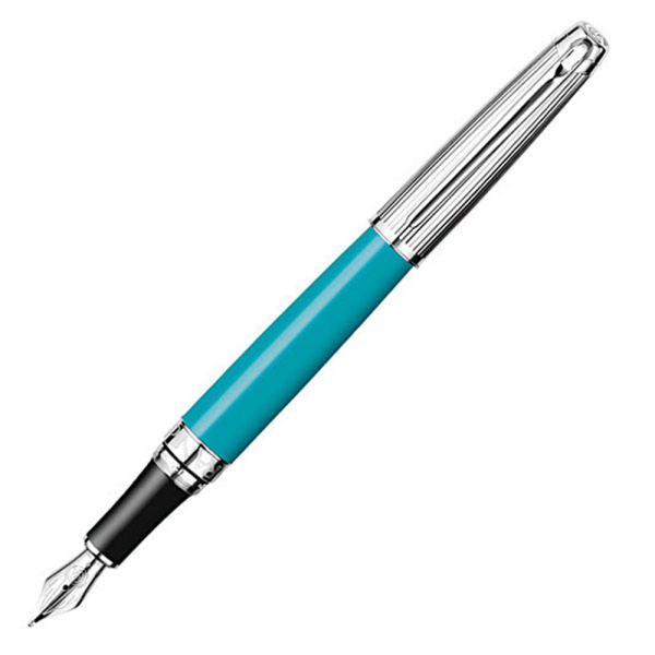 Caran d'Ache, Leman, Füllfederhalter, bicolor, türkis