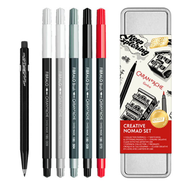 Caran d'Ache lettering Set Rylsee mit Box