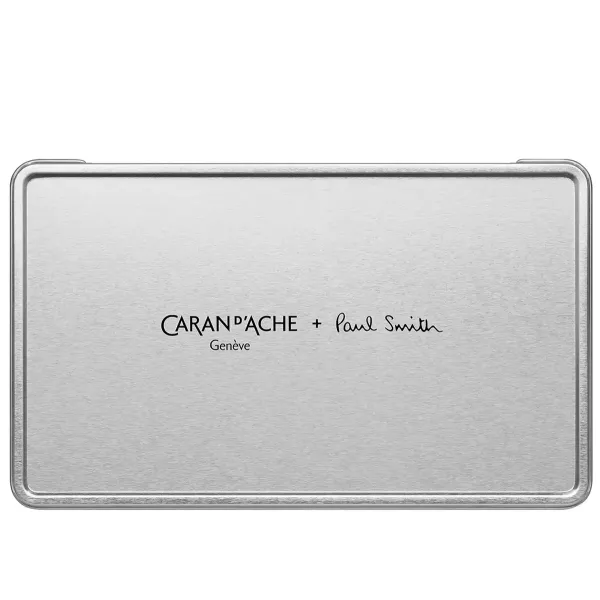 Caran d'Ache, Kugelschreiber Ecridor Paul Smith Edit 5, silber,  giftbox2