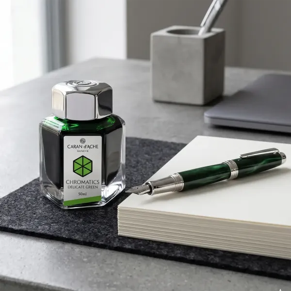 Caran d'Ache ink, Chromatics, green, style1