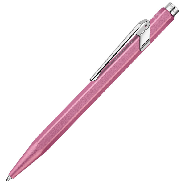Caran d'Ache ballpoint 849 Coloramt-X, metallic pink, side