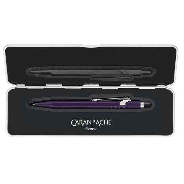Caran d'Ache 849 Kugelschreiber, Dunkelviolett, Innenansicht
