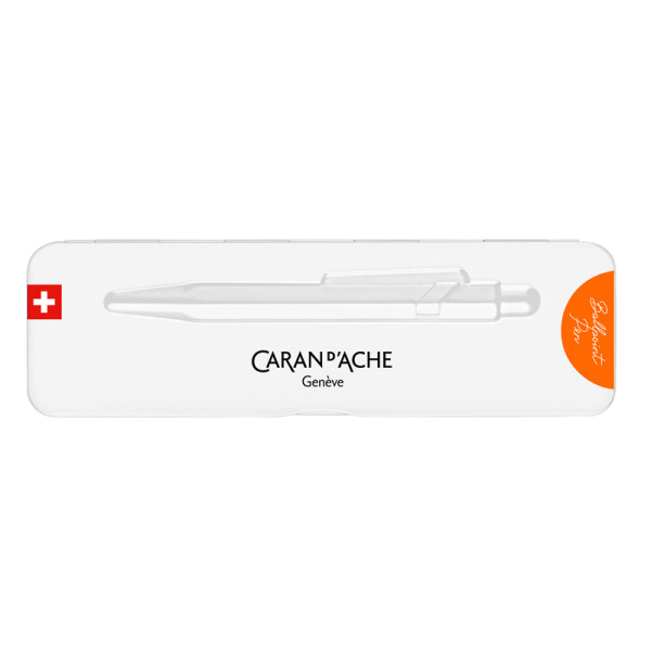 Caran d'Ache, Kugelschreiber 849 Colormat-X, metallic orange, Slim Case