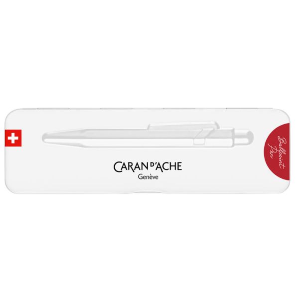 Caran d'Ache, Kugelschreiber 849 Colormat-X, metallic rot, Slim Case