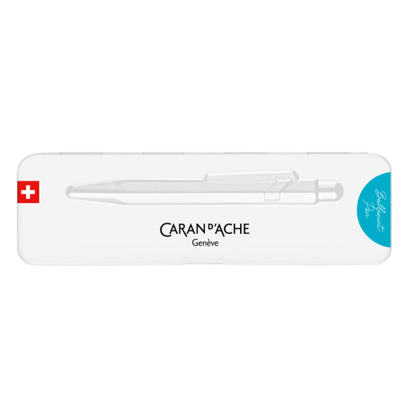 Caran d'Ache, Kugelschreiber 849 Colormat-X, metallic türkis Slim Case