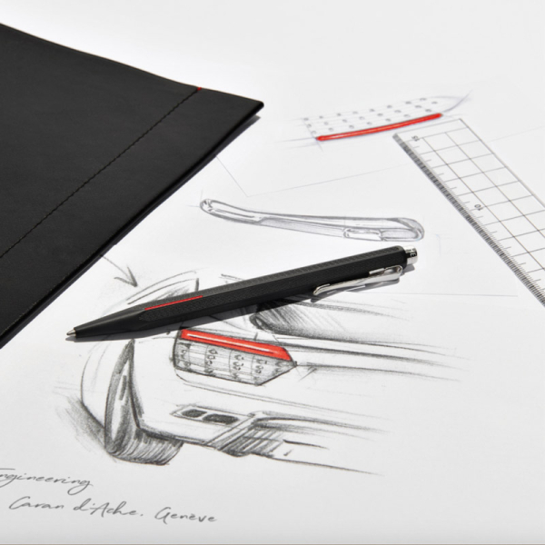 Caran d'Ache, Kugelschreiber, Ecridor Chevron, Racer mattschwarz, style