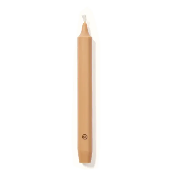 Carrière-Frères, taper cented candle, cedar, beige, single