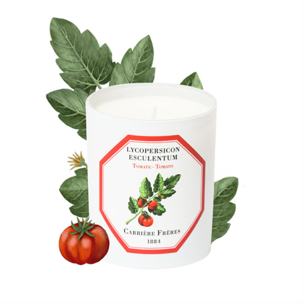 Carrière-Frères, scented candle, Tomato, in glass, with tomato, Trixi Gronau