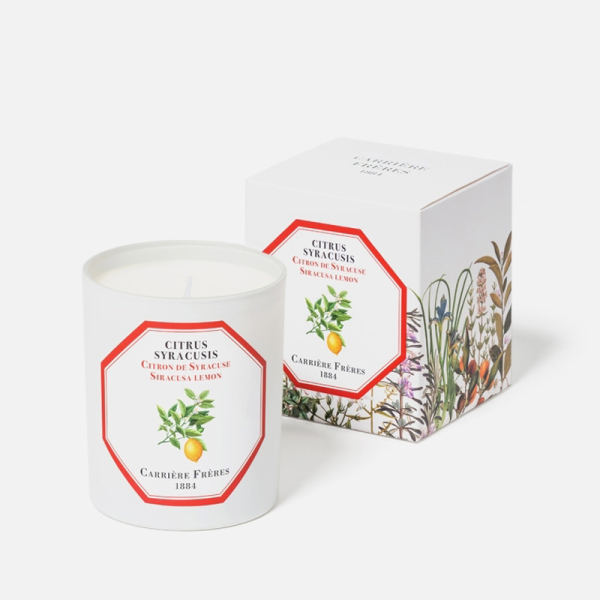 Carrière-Frères, Duftkerze,  Lemon, im Glas, mit Geschenkverpackung