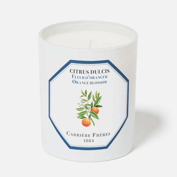 Carrière-Frères, Duftkerze, Orange im Glas, mit Tomate