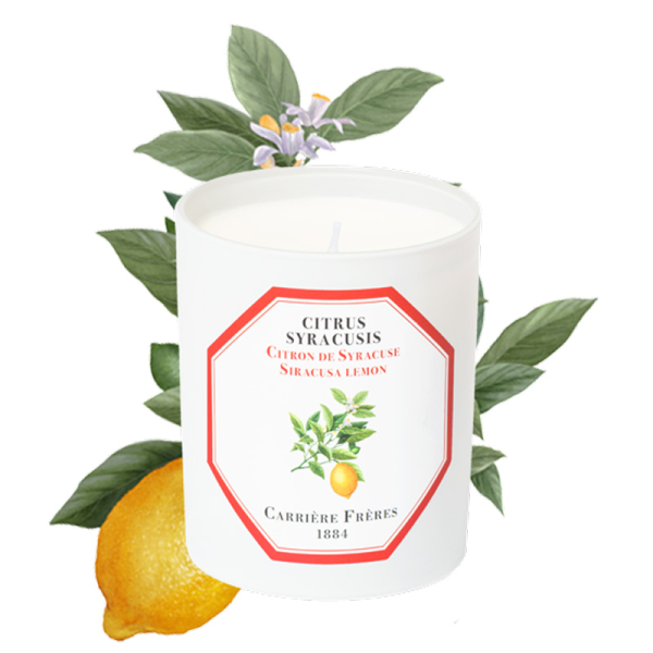 Carrière-Frères, Duftkerze, Lemon im Glas, mit Tomate