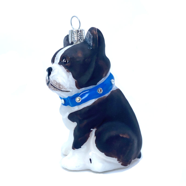 Christborn Weihnachtsanhänger  Französische Bulldogge Seite