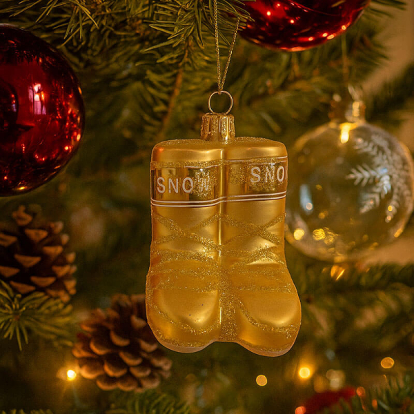 Christborn Christmas decoration Moonboots gold, style