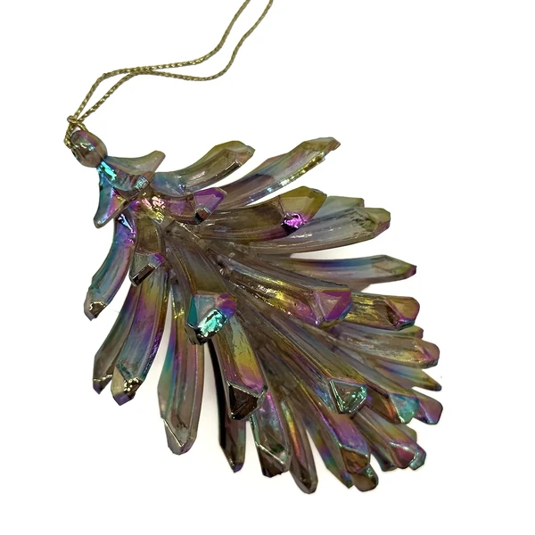 Semi-transparent brown pinecone ornament by Christmas Inspirations