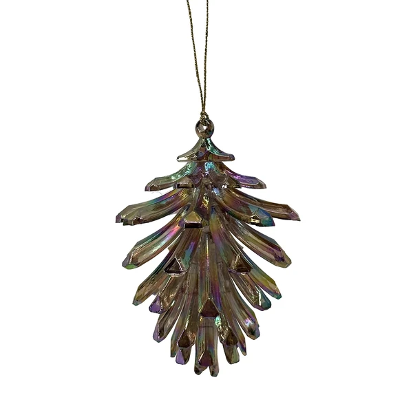Christmas Inspirations pinecone Christmas ornament in iridescent brown