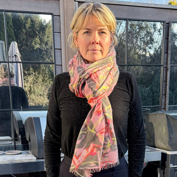 Cute Stuff, cashmere Schal, Monkey kissme, Model style 2