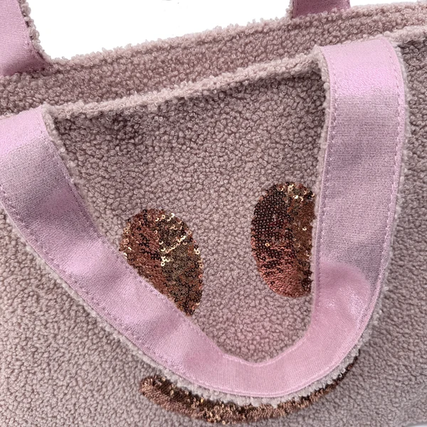 Weiche Tragehenkel des Cute Stuff Shoppers in Misty Pink
