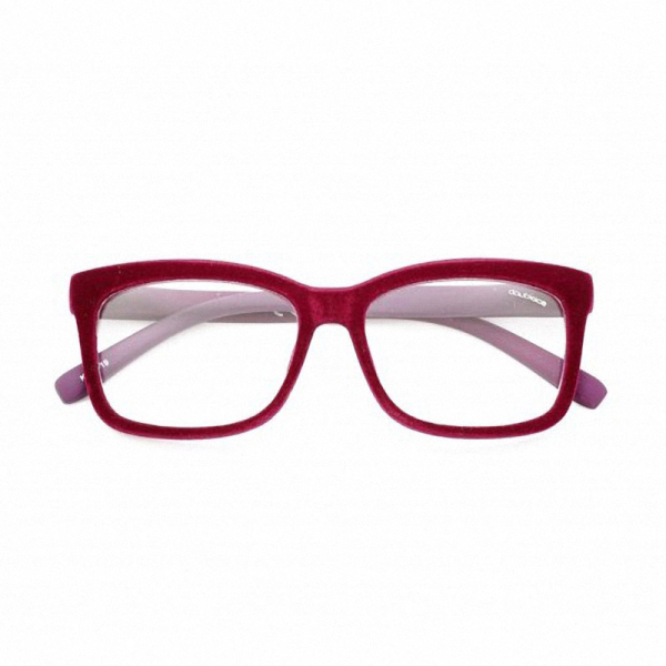 Doubleice reading glasses Bloom Velvet red, front
