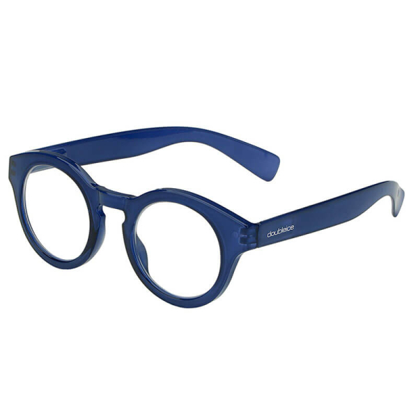 Doubleice reading glasses Bond blue, side