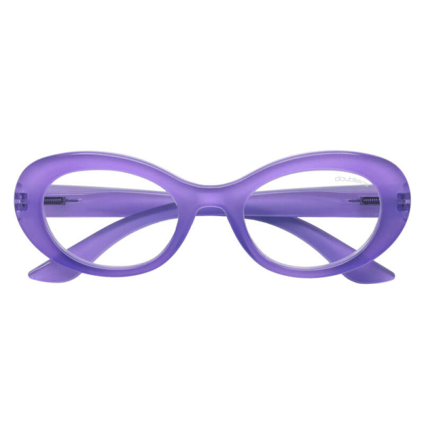 Doubleice reading glasses Sorbetto Cat-Eye purple, front