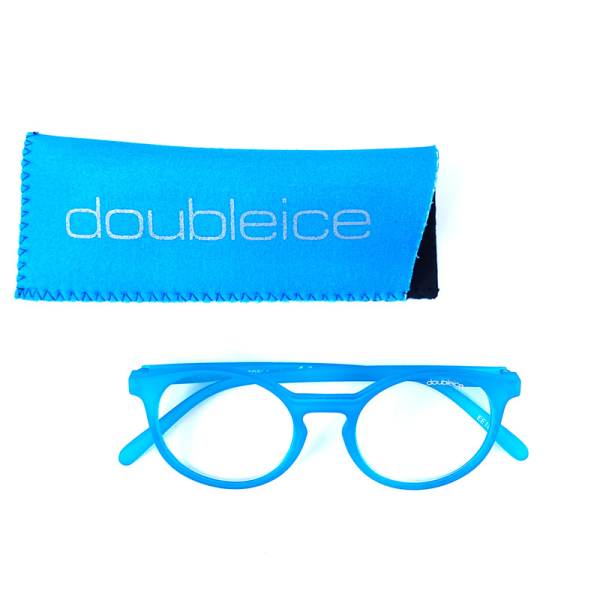 Doubleice Lesehilfe Cocktail blue lagoon, Soft etui