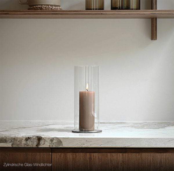 Ester-Erik Candle plate medium | silver, style Kitchen