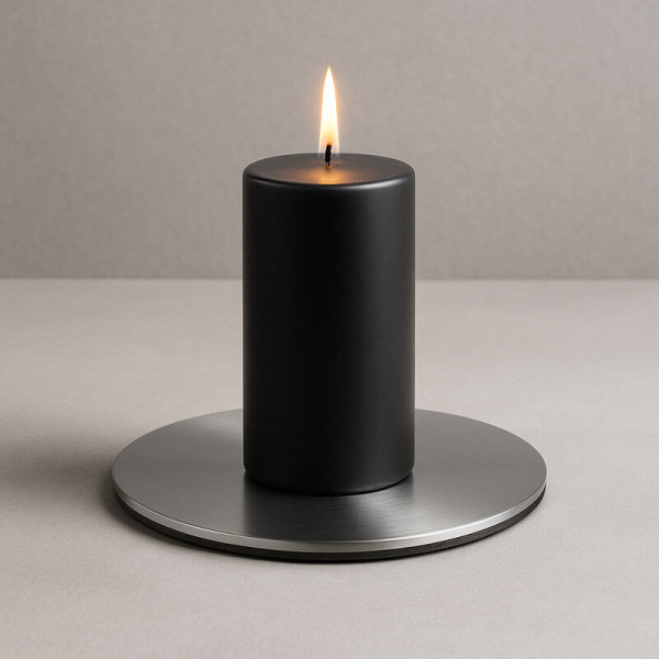 Ester-Erik Candle plate medium | silver, style