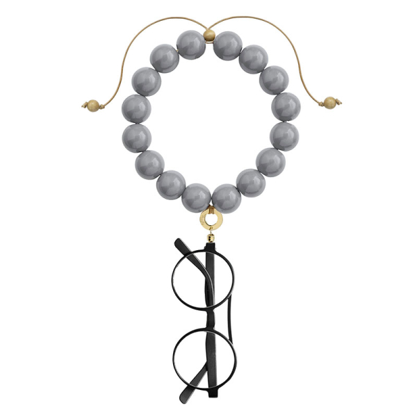 Eyesonoff, Halskette, Brillenkette, Chocker grau