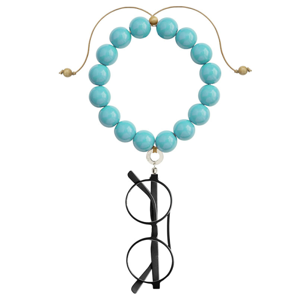 Eyesonoff, eyes chain, necklace, Chocker turquoise