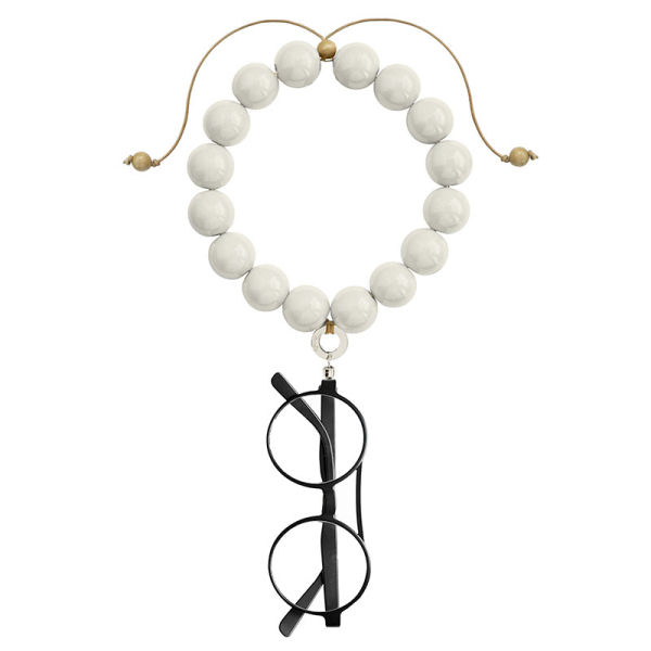 Eyesonoff, Halskette, Brillenkette, Chocker weiss