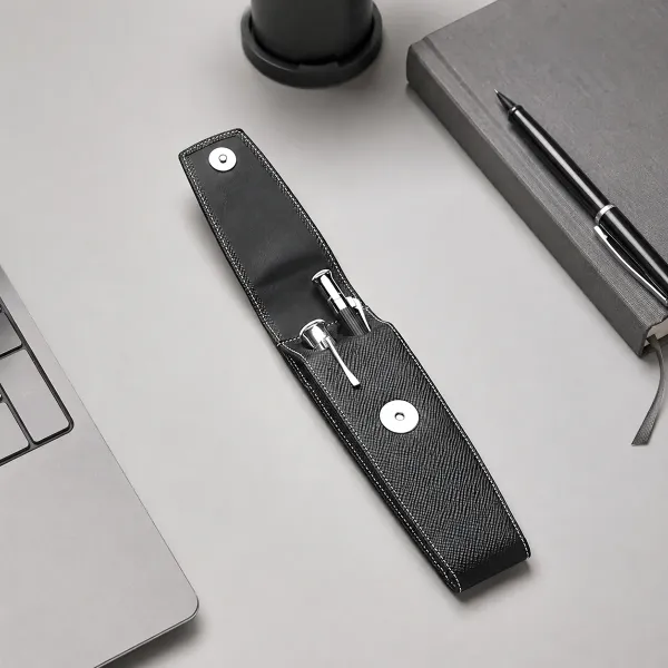 Graf von Faber - Castell, Stiftetui 2er- Leder schwarz, style
