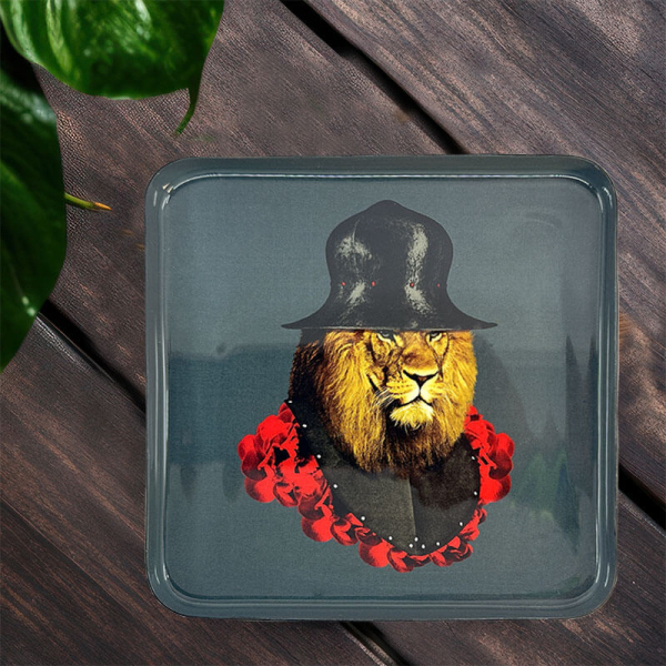 Gangzai LION QUICHOTTE Vide Poche, Mini Tablett, quadratisch, Curiosito-Phoenix-Circus , style