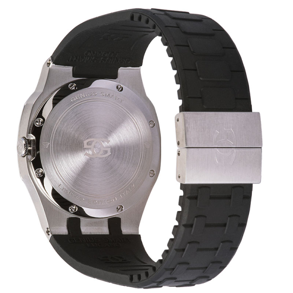 Genius Watch, Armbanduhr, smart collection, Italien, grau, Rückseite