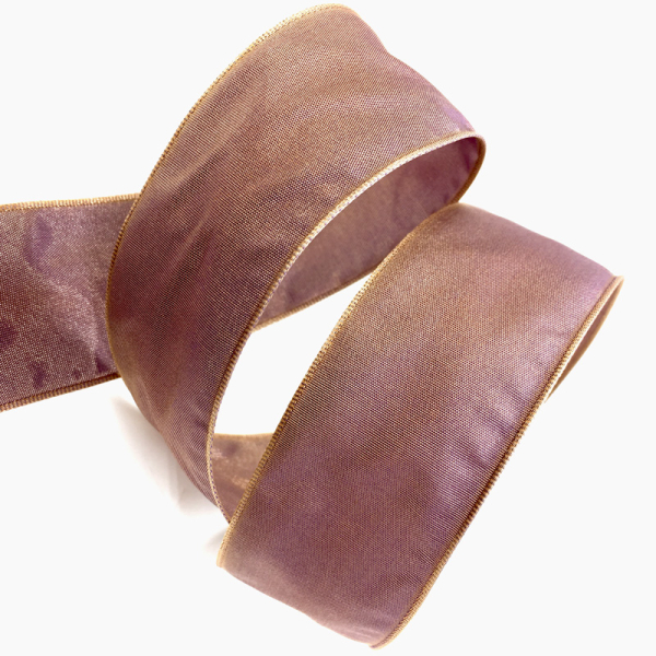 Geschenkband, Change, 2tone, aubergine, 38 mm
