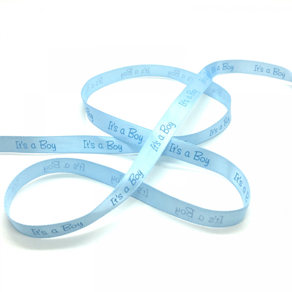 Geschenkband, Band, hellblau, it's a boy