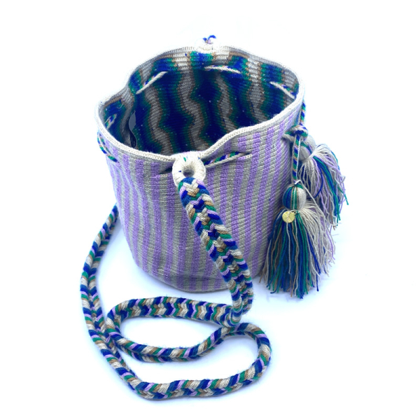 Guanabana CrossbodyBucket Bag M Hutt flieder-gruen, side