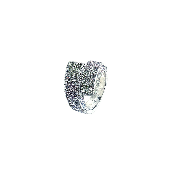 Kmo ring Fizzy gold-green, front