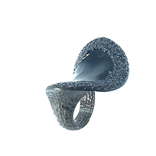 KMO Ring Livo camlite black, Enamelite black side