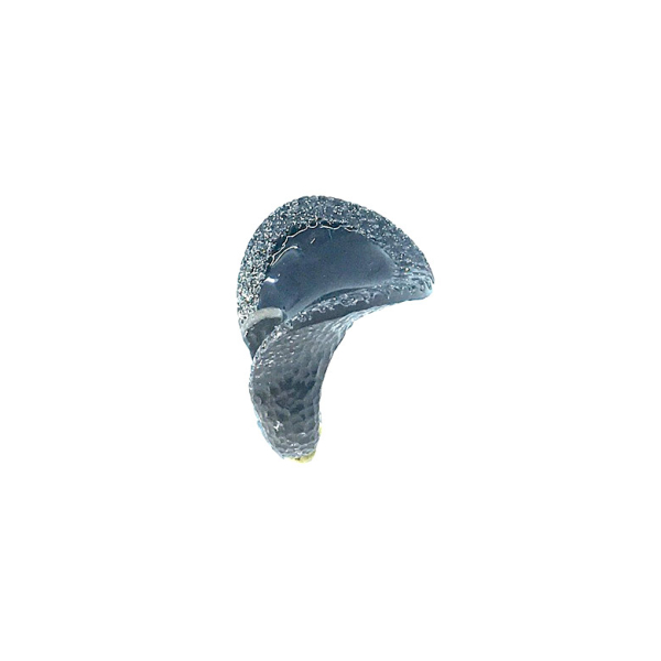 KMO Ring Livo camlite black, Enamelite black, side