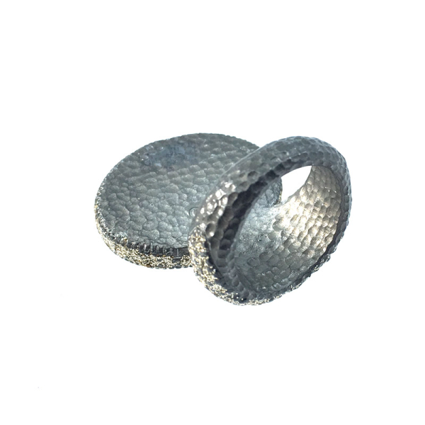 Kmo ring Sofia Kamelite gelb, Rückseite