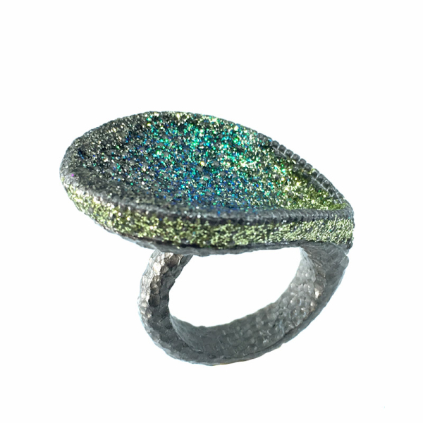 Kmo ring Alana Kamelite grün, seitlich 1