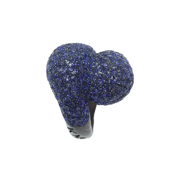 Kmo ring Blum blau, Glitter