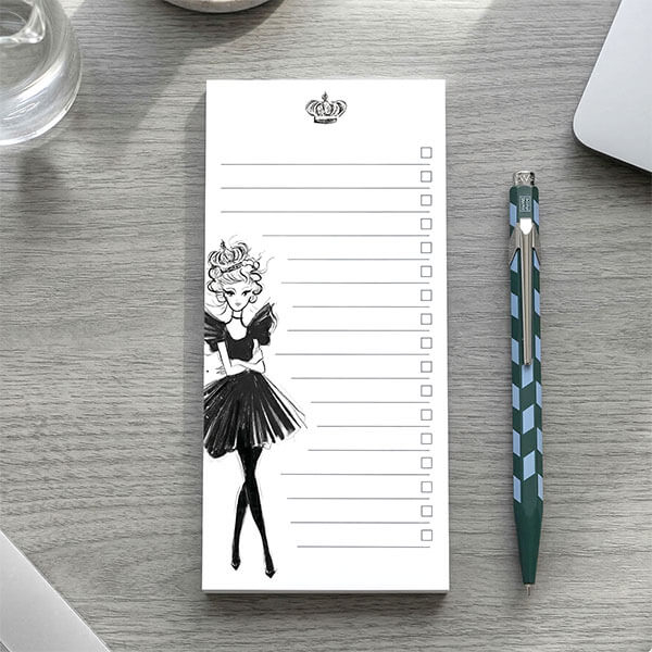 Kera Till Notizblock to do pad Leo, weiß braun, stryle