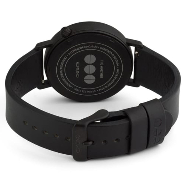 Komono Armbanduhr Walther Raven black,, Rückansicht