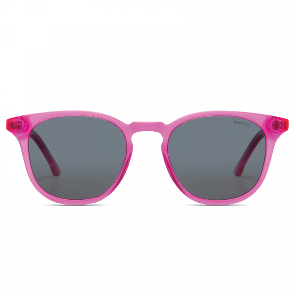 Komono BEAUMONT Neon pink, grau getönte Gläser, frontansicht