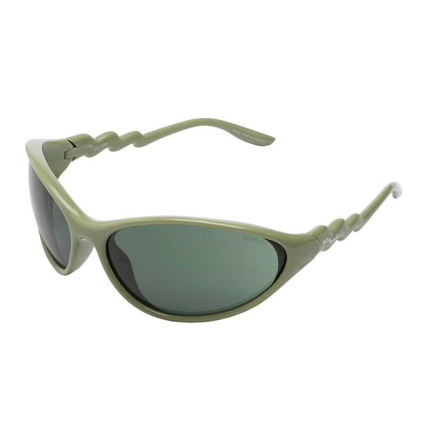 Komono Sunglasses Glitch Moss, green side view, Trixi Gronau