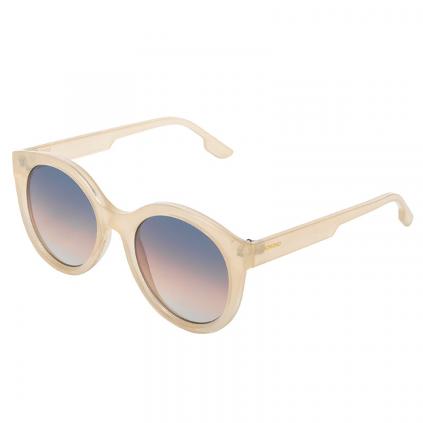 Komono Sonnenbrille Ellis Daffodil, Rahmen creme, Linsen blau-braun verlaufend, Seitenansicht