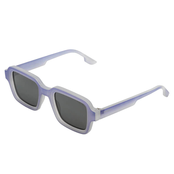Komono Sunglasses Lionel Sky Gradient transparent frame, lightblue to yellow lenses, side view
