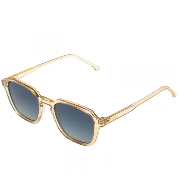 Komono Sunglasses Matty Blue sands, frame transparent, lens lightblue to yellow side